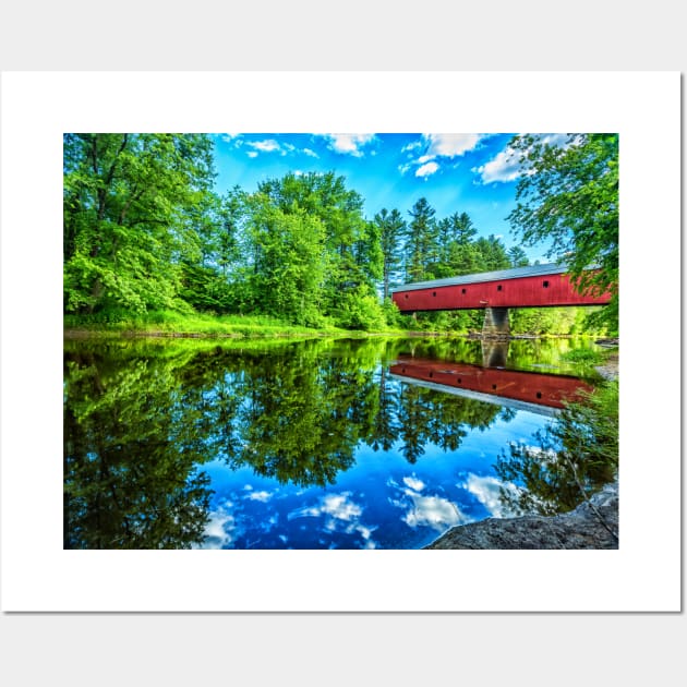 Sawyers Crossing Covered Bridge Wall Art by Gestalt Imagery